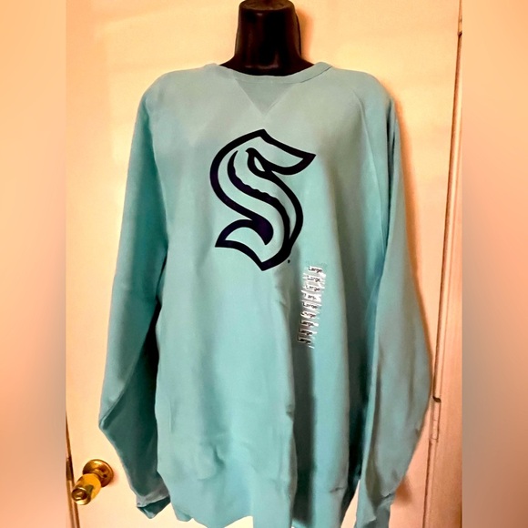 Teal Kraken Sweatshirt - Picture 1 of 4